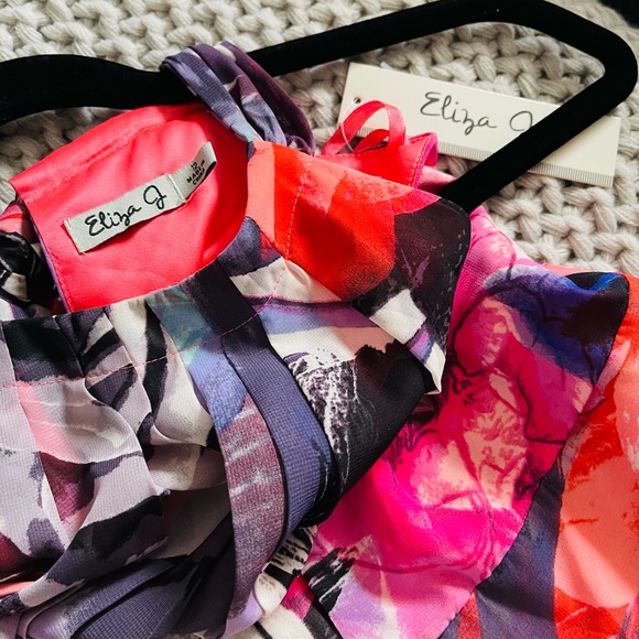 Eliza J Floral Chiffon Halter Maxi Dress✨🌷 - Picture 15 of 16